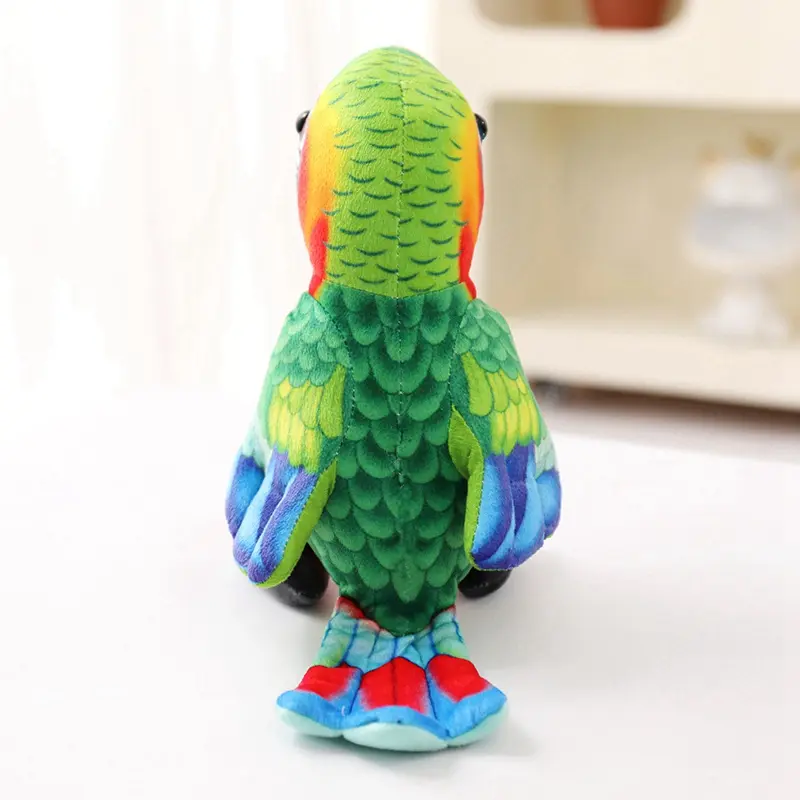 Cute Simulation Parrot/Peacock Doll Bird Plush Toy Grab Machine Stuffed Doll Wedding Throwing Doll Children's Gift