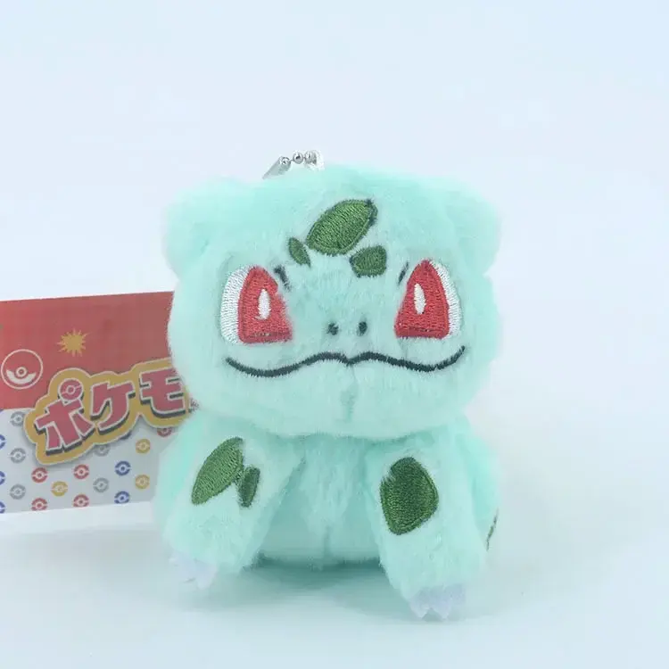 10PC/lot  Pokemon Torchic Squirtle Sobble Yamper Plush Doll 12cm Pendant Stuffed Bulbasaur Pendant Keychain Plush Gift Toy