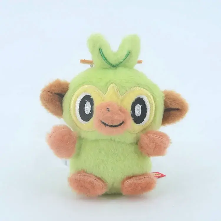 10PC/lot  Pokemon Torchic Squirtle Sobble Yamper Plush Doll 12cm Pendant Stuffed Bulbasaur Pendant Keychain Plush Gift Toy