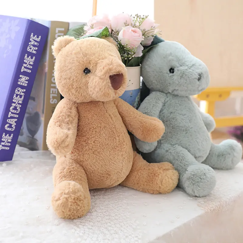 23cm Kawaii Animals Elephant Bear Dinosaur Soft Plush Dolls Stuffed Panda Pig Plushie Baby Toys Gifts For Children