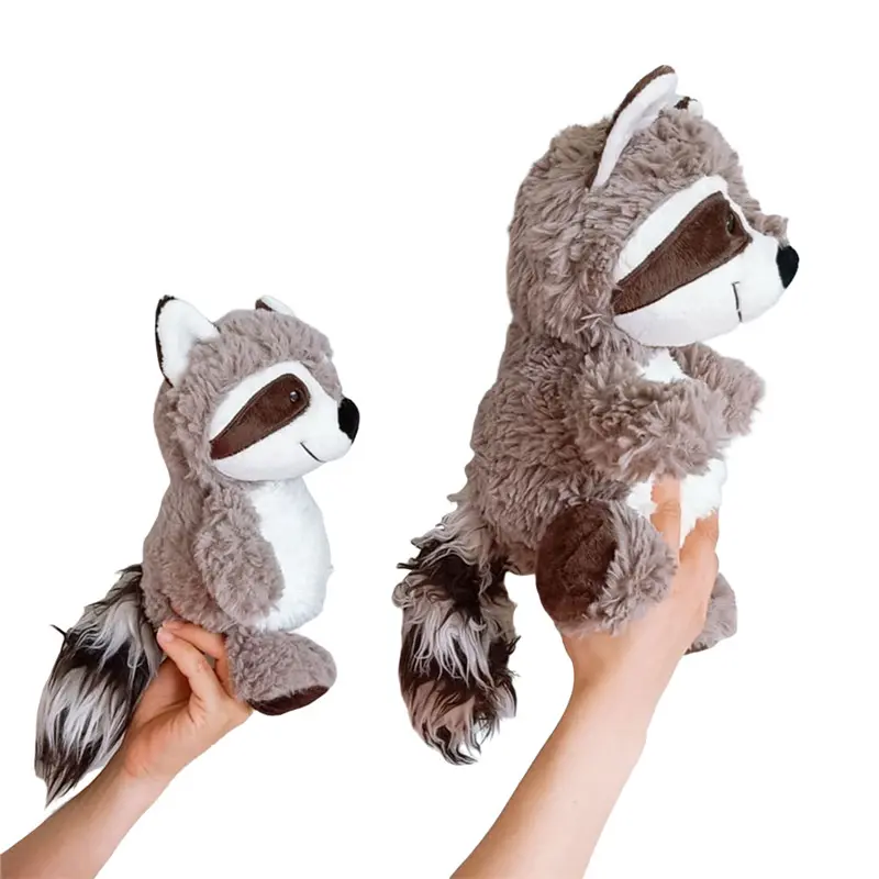 25cm Raccoon Plush Toy For Kids Lovely Soft Stuffed Animals Doll New Year Christmas Gift For Toddler Baby