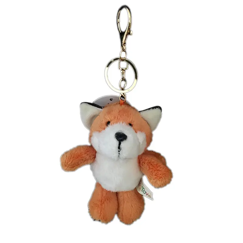 Animal Plush Keychain Toy Cute Cartoon  Animal Backpack Keychain  Dog Elephant Fox Wolf Orangutan Couple Child Gift 15-20CM 2019