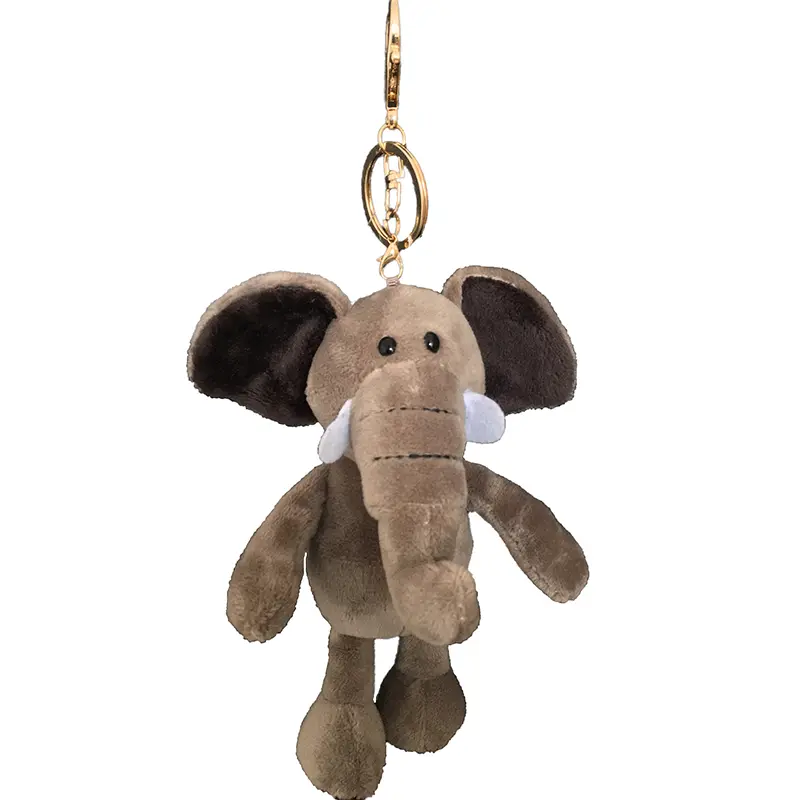 Animal Plush Keychain Toy Cute Cartoon  Animal Backpack Keychain  Dog Elephant Fox Wolf Orangutan Couple Child Gift 15-20CM 2019
