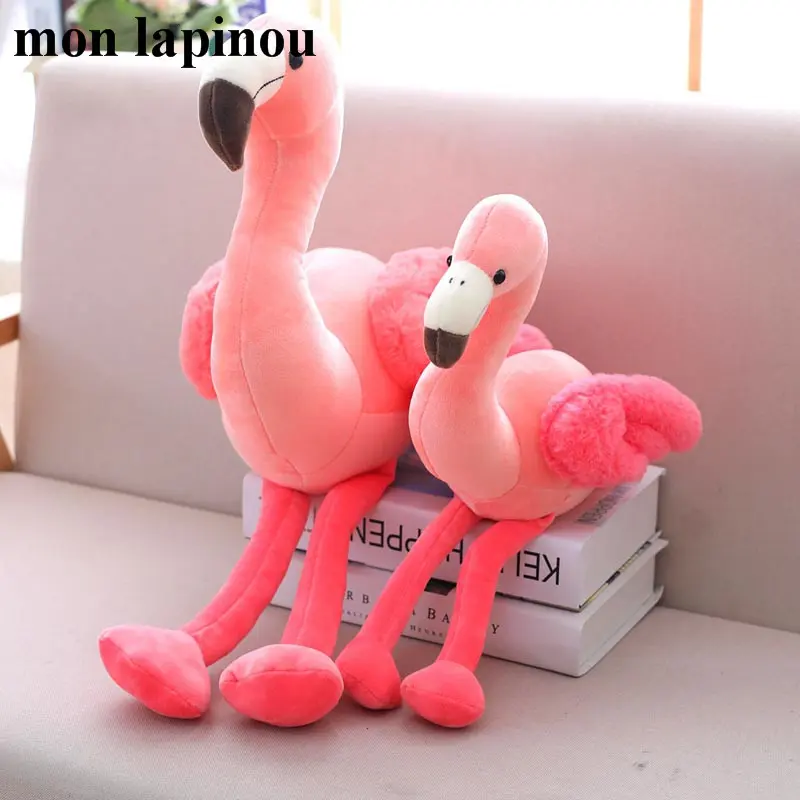 1 pc 25cm 35cm 50cm Plush Flamingo Toys Stuffed Bird Soft Doll Pink Flamingo Kids Toys Wedding Gift High Quality