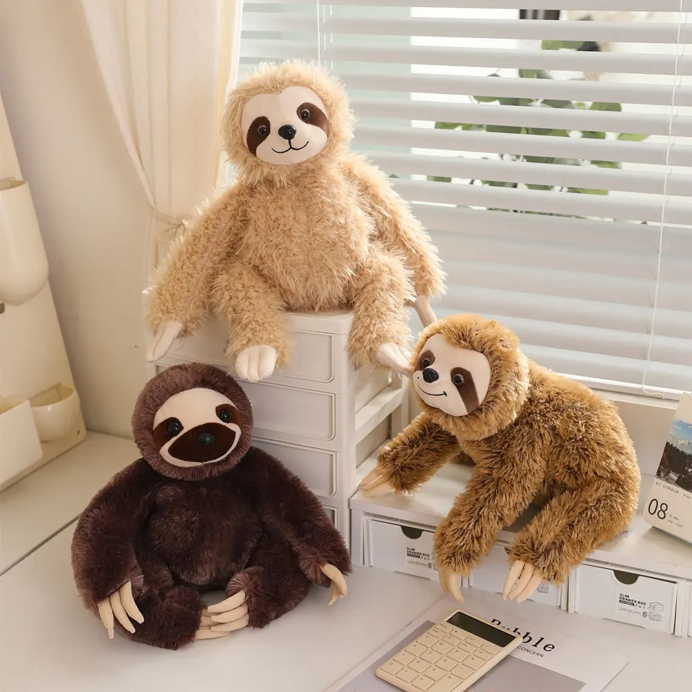 Imitation Sloth Plush Toys Soft Animal Stuffed Sloth Dolls For Baby Kids Birthday Xmas Gift Animals Home Decoration