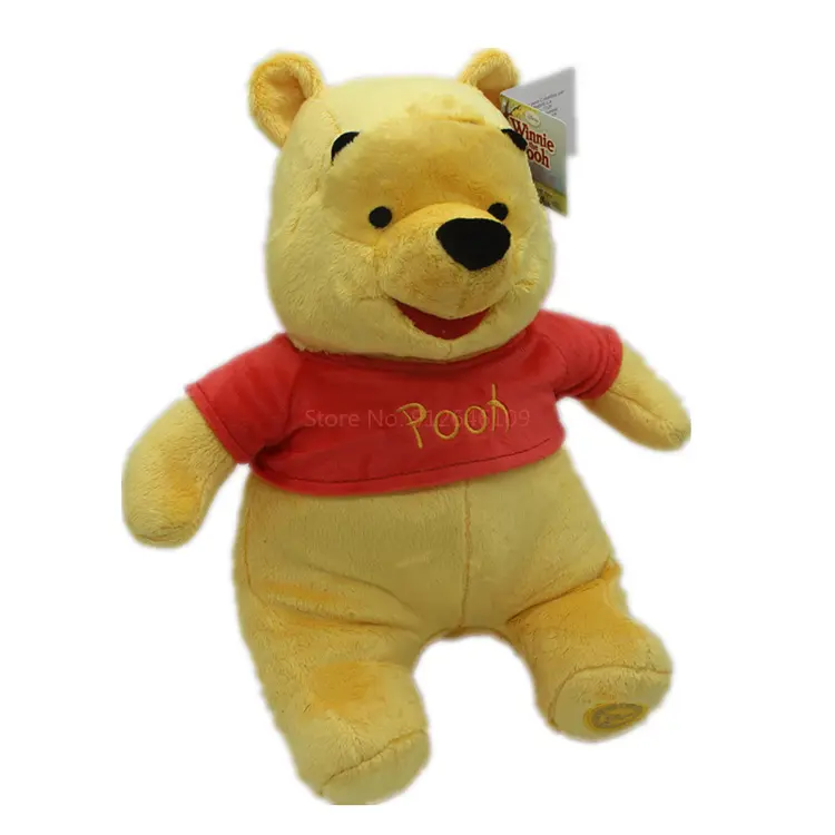 35cm Disney Winnie The Pooh Bear Plush Toy Animal Stuffed Pp Cotton Filled Super Soft Kawaii Home Decoration Children'S Gifts