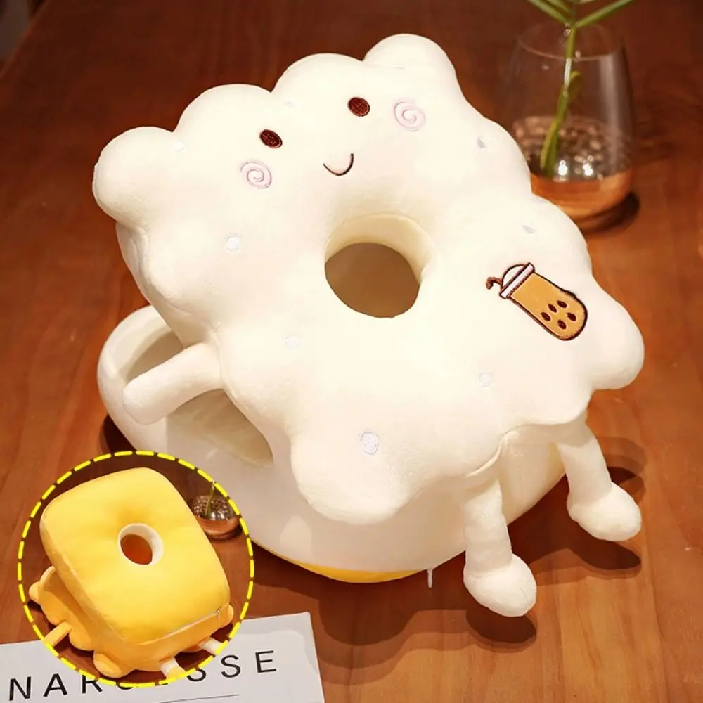 Double-sided Hand Warmer Pillow Super Soft Keep Warm Cookie Office Nap Pillow Hand Hold Cartoon Hollow Pillow Stuffed Toy