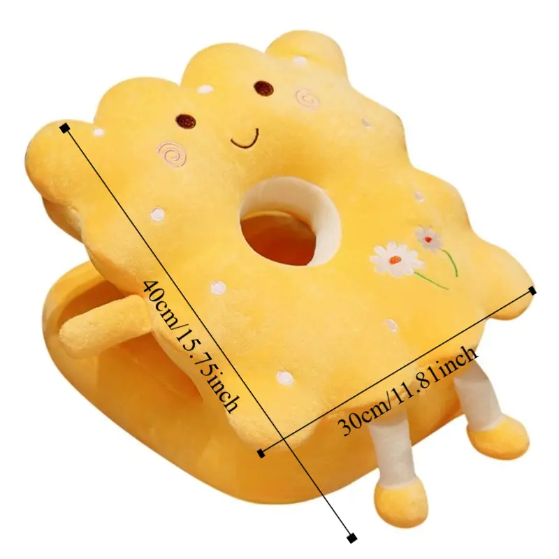 Double-sided Hand Warmer Pillow Super Soft Keep Warm Cookie Office Nap Pillow Hand Hold Cartoon Hollow Pillow Stuffed Toy