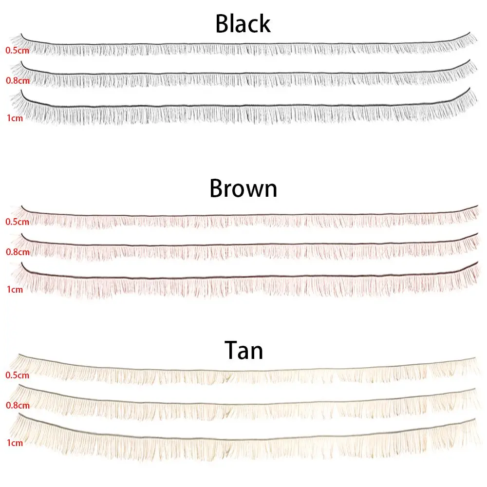 5Pcs 20cm BJD/SD DIY Doll False Eyelashes Black Brown Tawny Eye Lash Dolls Accessories Doll Parts Toy Decoration Kids Gift