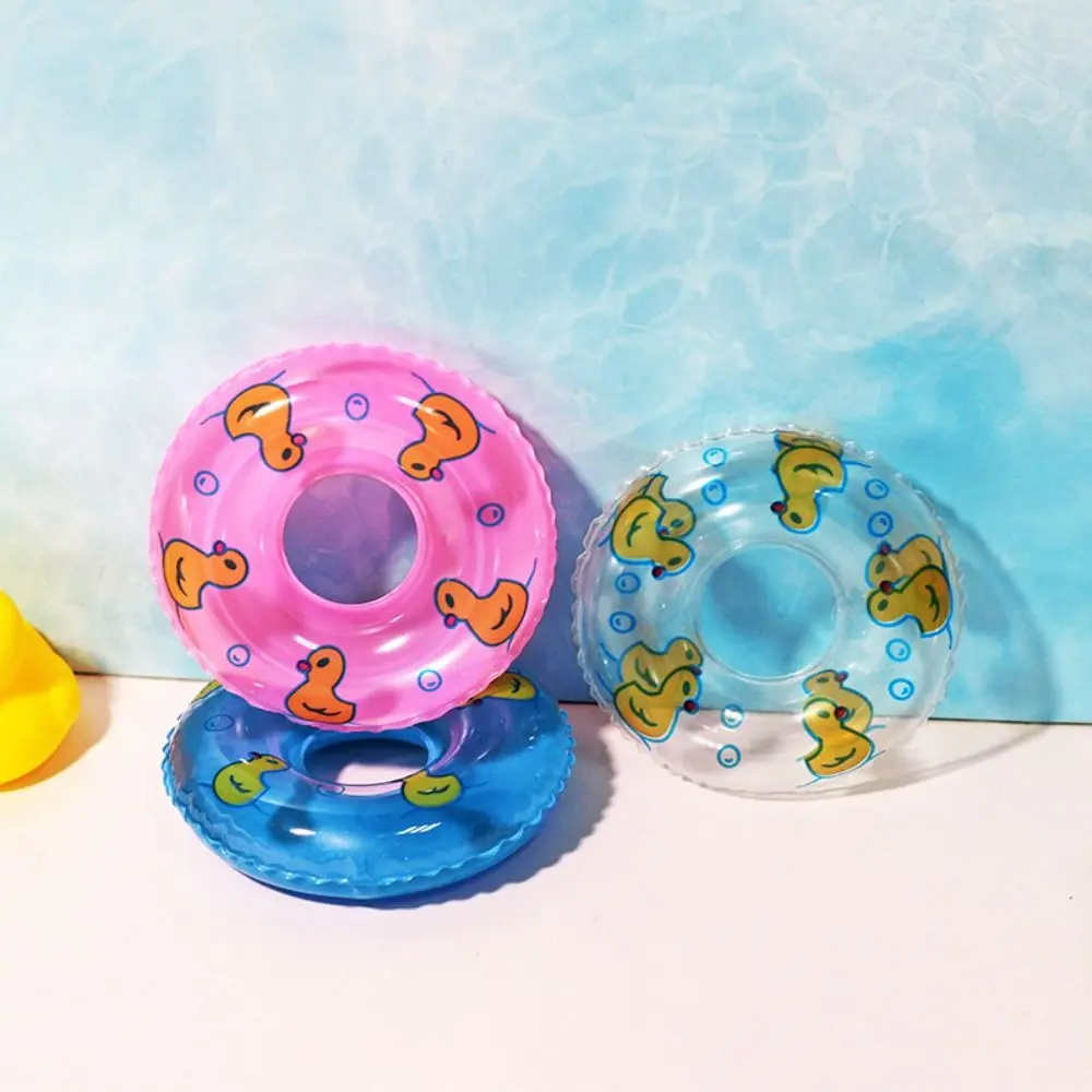 PVC Dollhouse Miniature Swimming Ring Dolls Accessories Inflatable Mini Rings Swimming Toy Handmade DIY