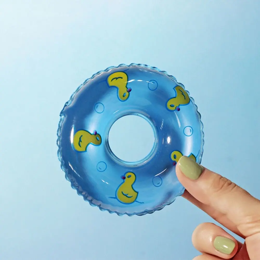 PVC Dollhouse Miniature Swimming Ring Dolls Accessories Inflatable Mini Rings Swimming Toy Handmade DIY