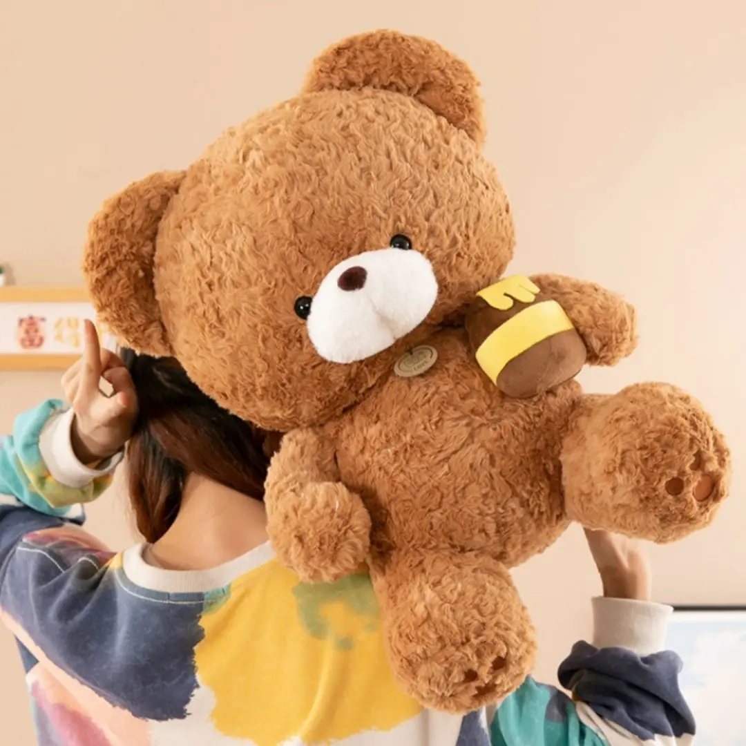 1pc 30cm/11.81in New honeypot bear cute teddy bear doll plush toy doll ragdoll sleeping pillow birthday gift