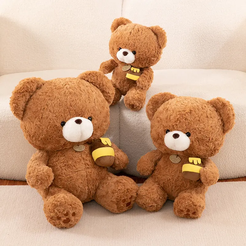 1pc 30cm/11.81in New honeypot bear cute teddy bear doll plush toy doll ragdoll sleeping pillow birthday gift