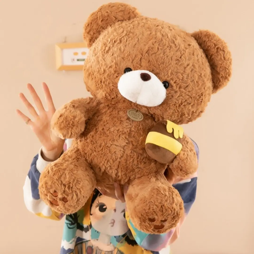1pc 30cm/11.81in New honeypot bear cute teddy bear doll plush toy doll ragdoll sleeping pillow birthday gift