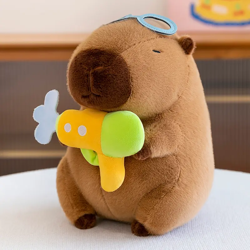 Capybara Diver 30Cm Plush Toy Doll Capibala Creative Tide Play Water Gun Doll Sofa Pillow Ornaments Children Surprise Gift