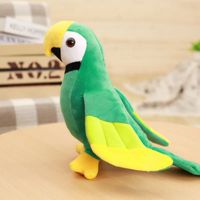 20/25cm Cute Lifelike Rio Macaw Parrot Plush Stuffed Animal Toy Soft Kawaii Parrot Dolls For Children Girls Baby Birthday Gift