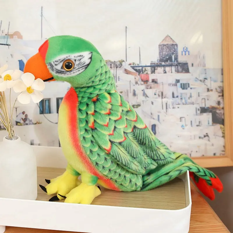1PC 50CM/70CM Funny Lifelike Parrot Plush Toys Soft Cute Wild Animals Stuffed Doll Soft Bird Toys Gift Home Decor