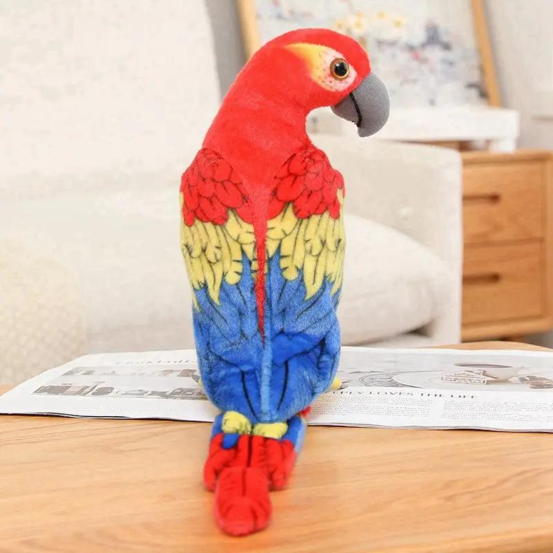1PC 50CM/70CM Funny Lifelike Parrot Plush Toys Soft Cute Wild Animals Stuffed Doll Soft Bird Toys Gift Home Decor