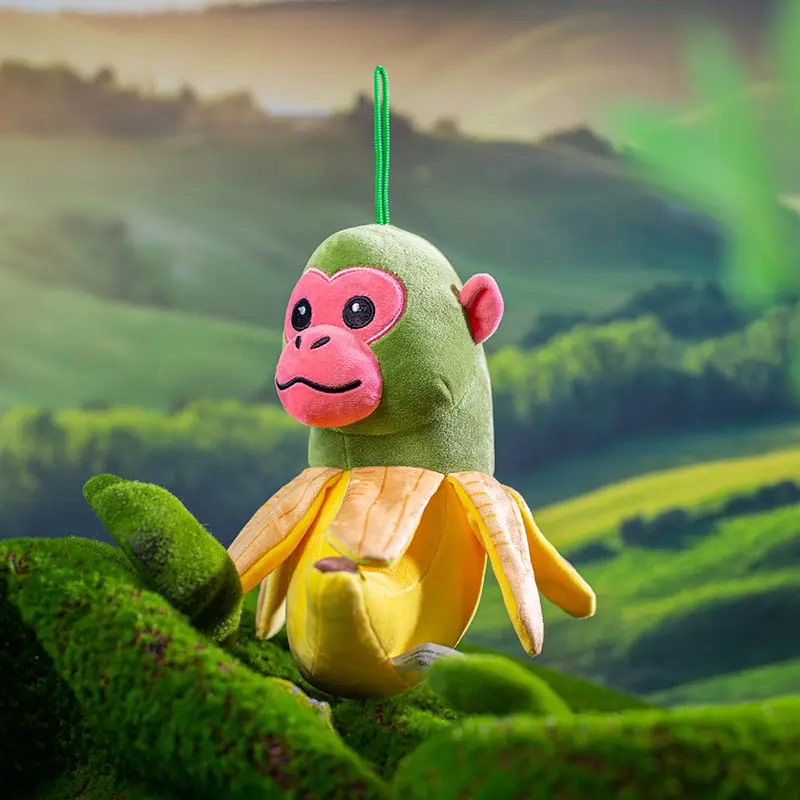 The Classic of Mountains and Rivers Plush Cartoon Film Wooden Stick Man Toy Cactus Elephant Doll Tire Frog shark