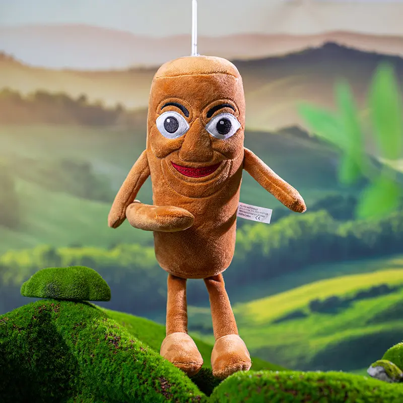 The Classic of Mountains and Rivers Plush Cartoon Film Wooden Stick Man Toy Cactus Elephant Doll Tire Frog shark
