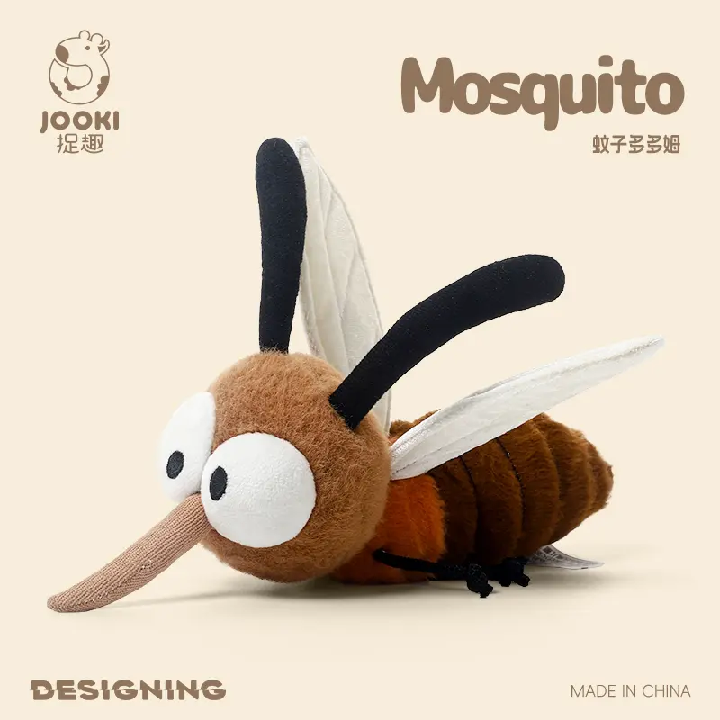 25cm Cute Mosquito Dodom Summer Mosquito Plush Toys Insect Toys Funny Anti-Pest Gift for Kids&Meme Lovers Home Decor Party Gifts