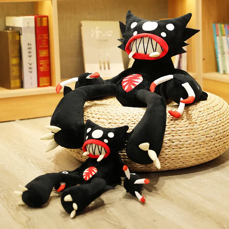 30cm Soft Black Spider Monster Plush Toy Creative Stuffed Animal Anime Doll for Pet Boyfriend Kid Son Birthday Funny Gift