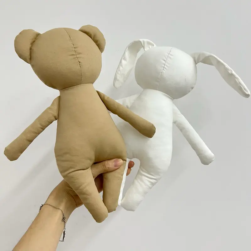 Nordic Style Lovely Stuffed Animal Toy kawaii Bear Bunny Baby Girls Plush Doll Kids Newborns Sleeping Accompany Doll Room Decor