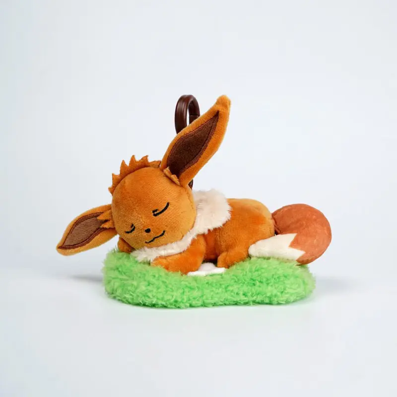Animal Pokemon Pikachu Eevee Bulbasaur Charmander Jigglypuff Squirtle Kawaii Plush Toys Pendant Keyring Keychain Birthday Gifts