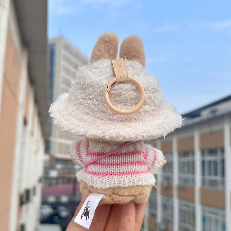 Costume for Labubu Clothes Outfit V1 V2 V3 17cm Dolls Accessories Clothing Designer Sweater Hat Cup Bag Set Doll Dressing Up