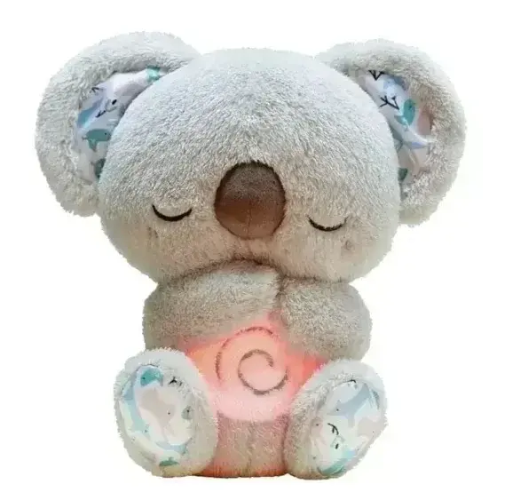 Cute Soothing Koala Bear Sleep Toys for Kids Baby Calming Anxiety Relief Breathing Koala Toy Sleep Buddy Plush Doll With Lights
