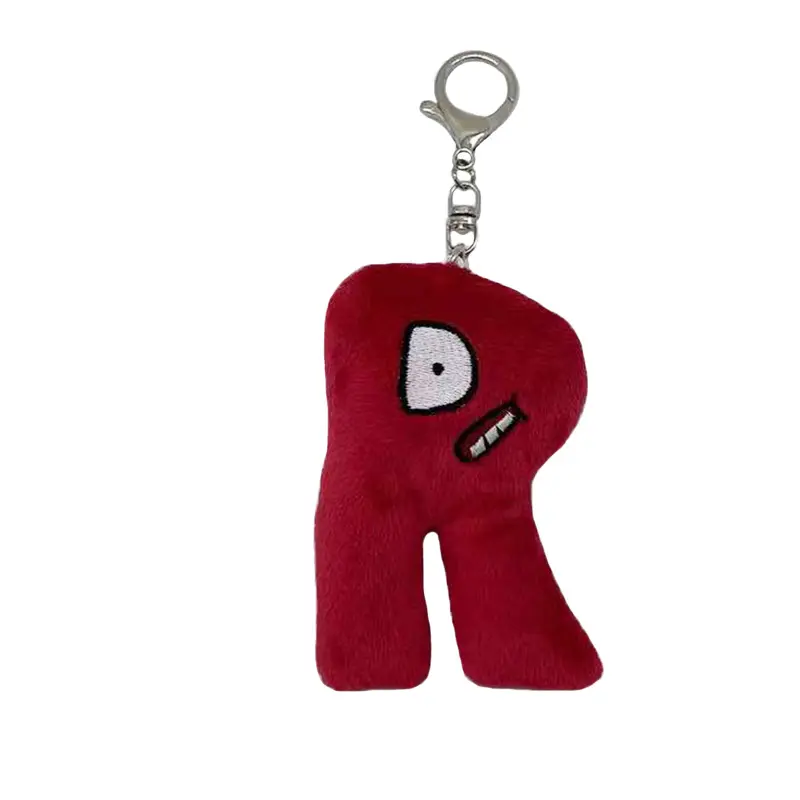 10cm Alphabet Lore Plush Toy Anime Doll Keychain Kawaii 26 English Letters Stuffed Toys Children Montessori  Doll Toy Plush Gift