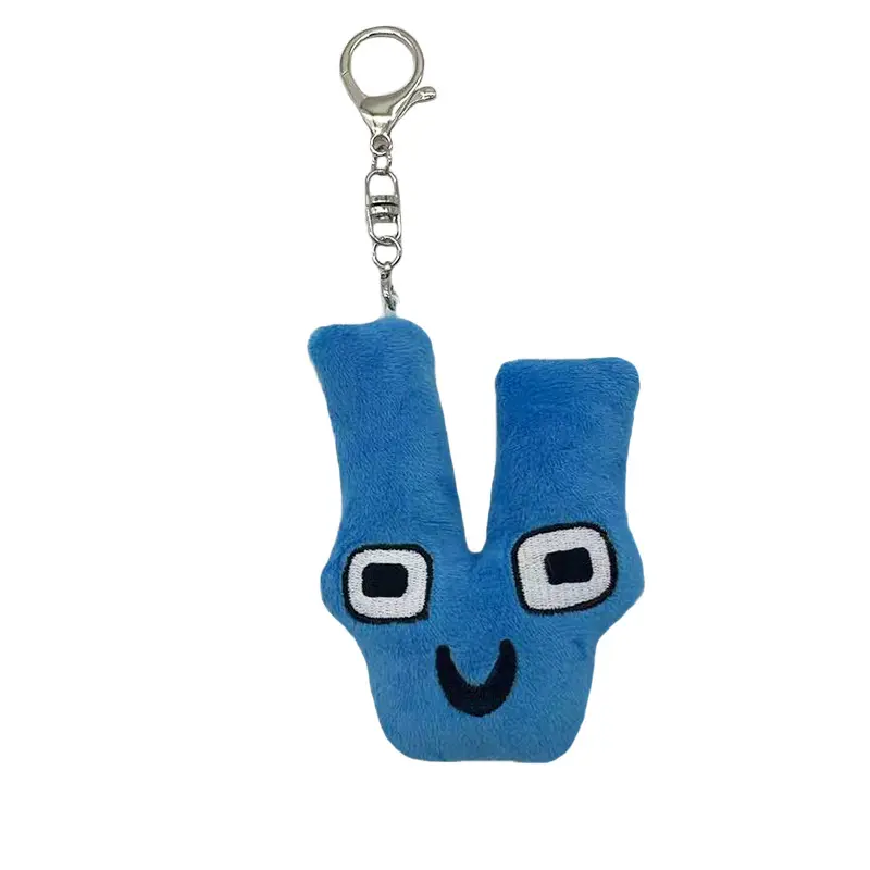 10cm Alphabet Lore Plush Toy Anime Doll Keychain Kawaii 26 English Letters Stuffed Toys Children Montessori  Doll Toy Plush Gift