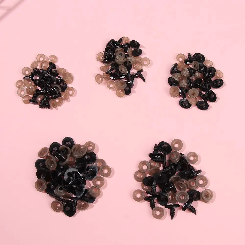 20/40Pcs Oval Black Eyes For Toys Cartoon Safety Eyes For Dolls Making Animal Amigurumi Bear Craft Stuffed Toys Accessories