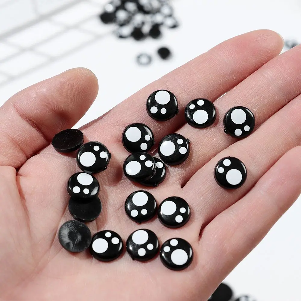20/40pcs 8-14mm Black Plastic Safety Eyes White Bear Doll Animal Puppet Crafts Children Kids DIY Toys Plush Doll Accessories