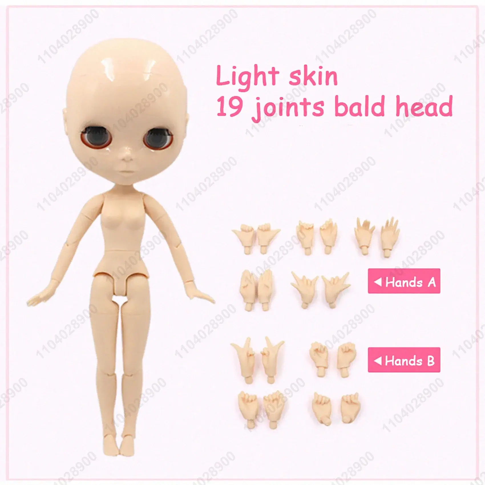 ICY DBS Blyth Doll 19 Joints 1/6 Body 30CM BJD Doll Body No Wig Bald Head No Make-up DIY Make Up Practice Costume Doll Gift