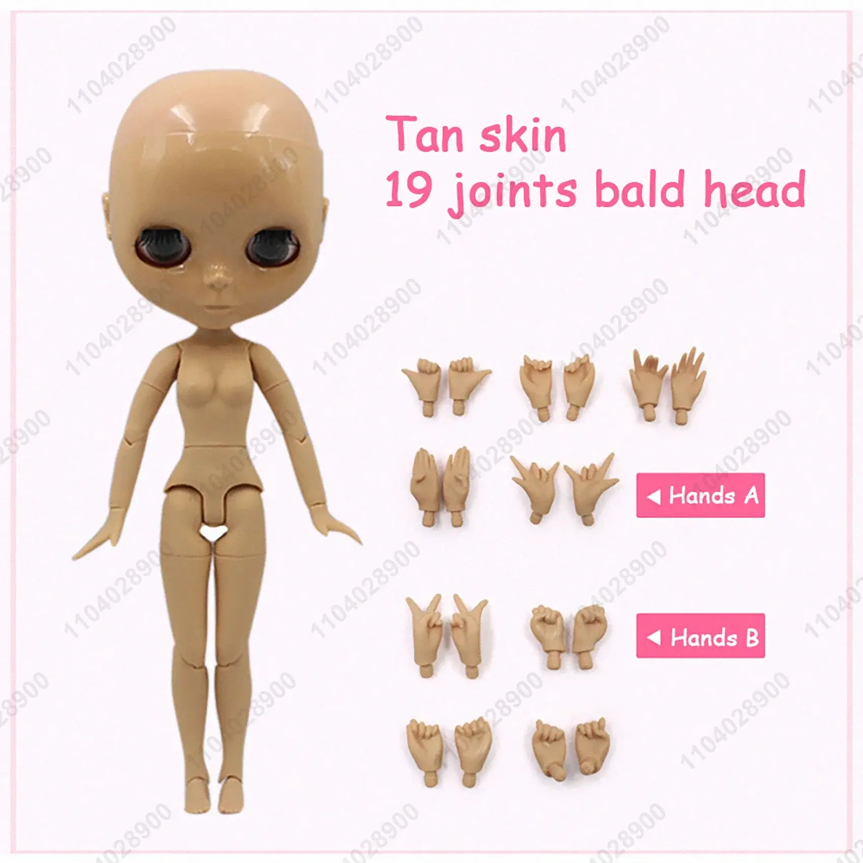 ICY DBS Blyth Doll 19 Joints 1/6 Body 30CM BJD Doll Body No Wig Bald Head No Make-up DIY Make Up Practice Costume Doll Gift