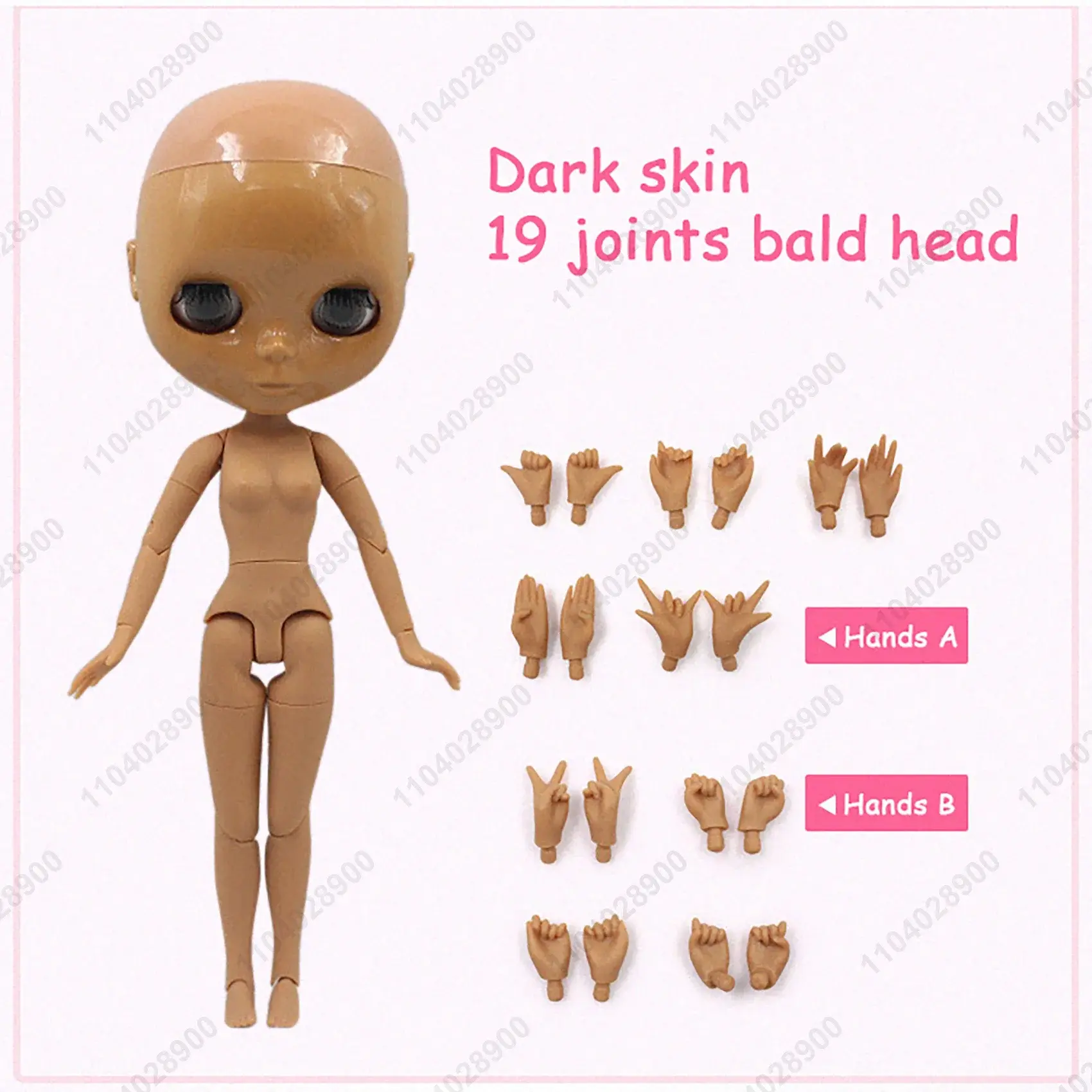ICY DBS Blyth Doll 19 Joints 1/6 Body 30CM BJD Doll Body No Wig Bald Head No Make-up DIY Make Up Practice Costume Doll Gift