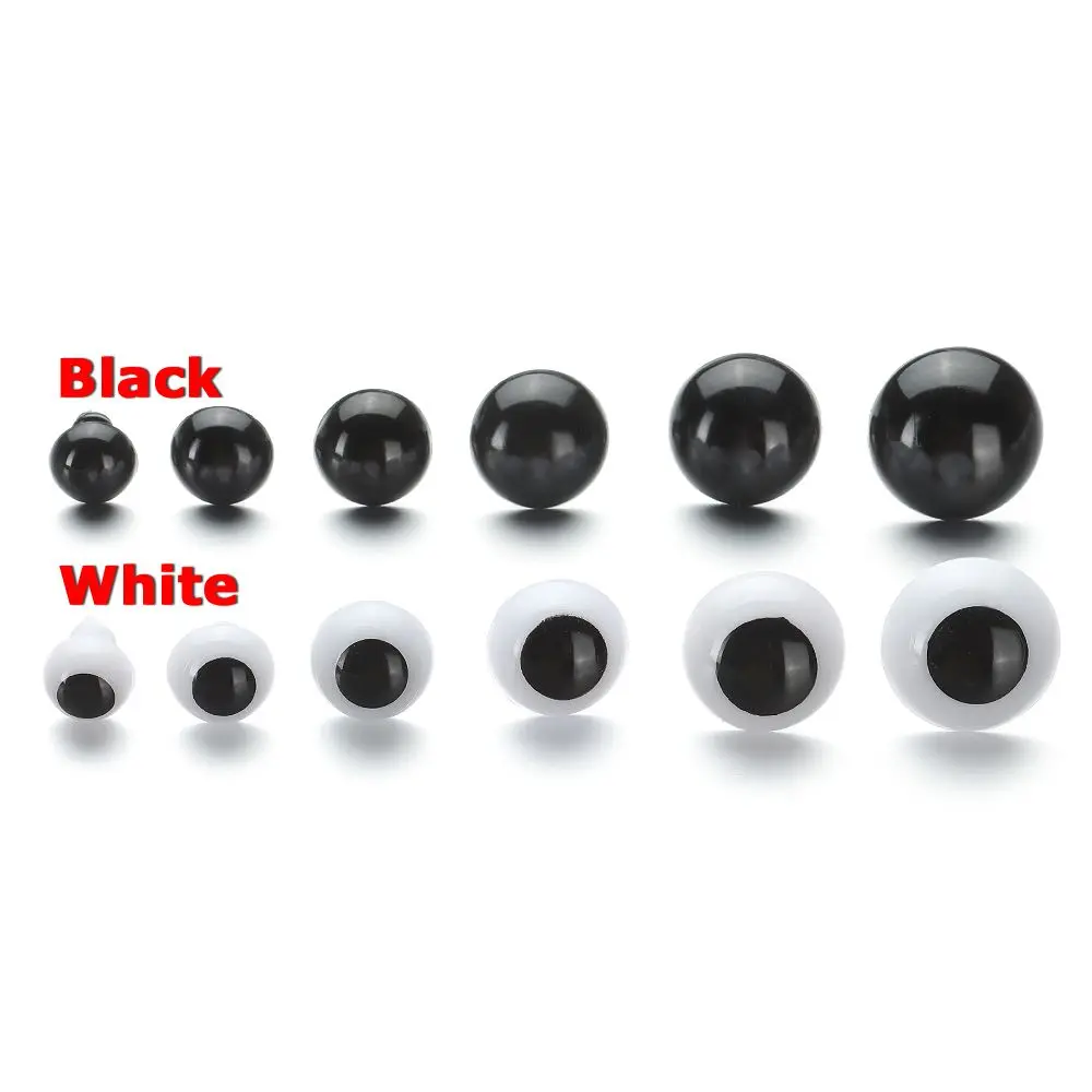 20pcs/10pairs 10/12/14/16/18/20mm For BJD Doll DIY Accessories Safety Animal Toy Eyeball Plastic Eyes Doll Making Crafts