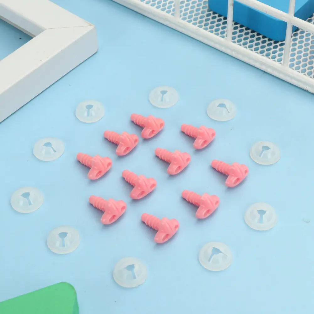 10Pcs DIY Triangle Doll Noses Plastic Craft Bear Buttons Safety Parts  Dolls Tool Accessories for Doll Toys 7mm/10mm/13mm