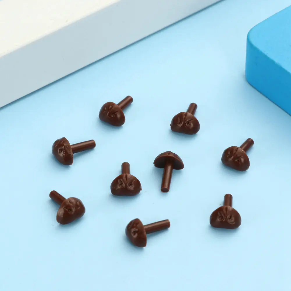 10Pcs DIY Triangle Doll Noses Plastic Craft Bear Buttons Safety Parts  Dolls Tool Accessories for Doll Toys 7mm/10mm/13mm