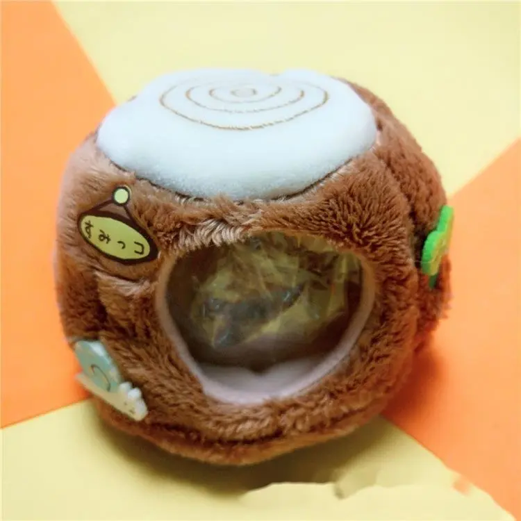 Kawaii Tokage San-X Corner Sumikko Gurashi Scenes House Tent Plush Keychain Small Pendant Kids Stuffed Toys For Children Gifts