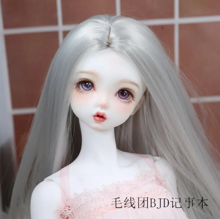 60cm Bjd Doll wig Accessories Interchangeable wig Long Multi-colored 1/3 Doll hair Handmade Bjd Doll wig 60cm Bjd doll