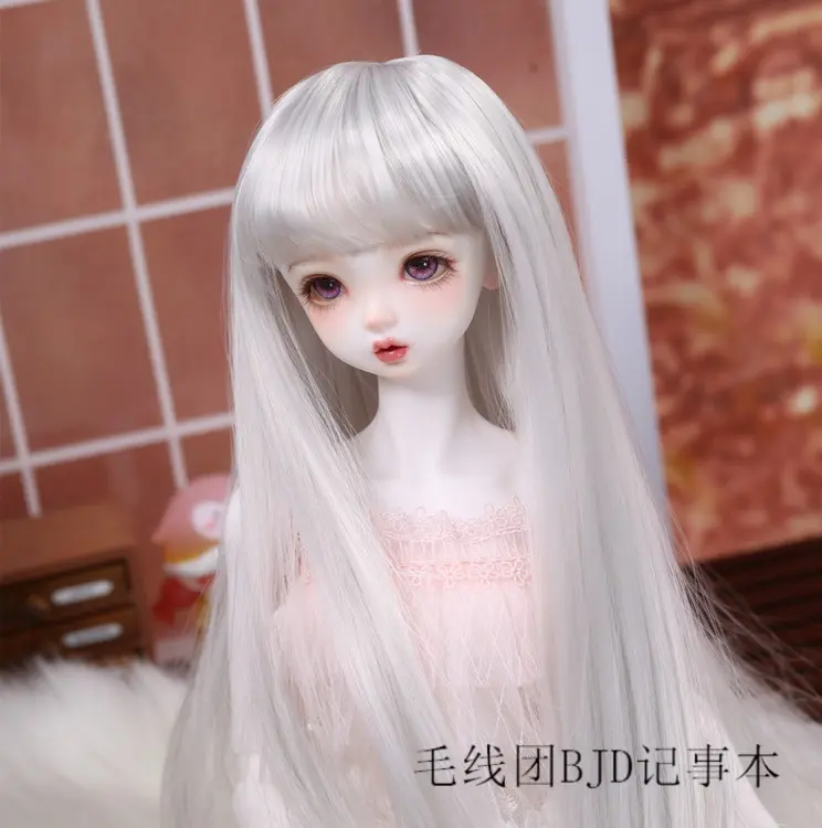 60cm Bjd Doll wig Accessories Interchangeable wig Long Multi-colored 1/3 Doll hair Handmade Bjd Doll wig 60cm Bjd doll