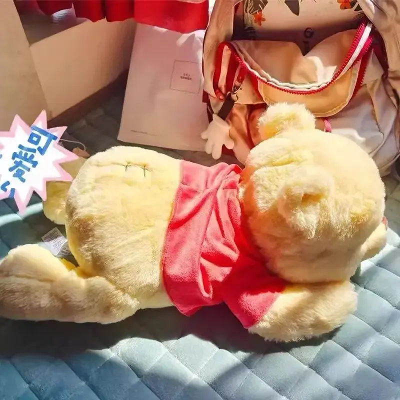 Disney Winnie The Pooh Kawaii Pooh Bear Stuffed Plush Toy Doll Cartoon Sofa Cushion Pillow Peluches Children Girl Birthday Gift