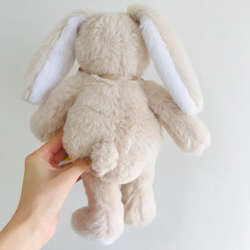 Fluffy Bunny Plush Toys Cartoon Animal Stuffed Doll Soft Toy With bow-knot For Kid Kawaii Dolls Birthday Christmas Gift