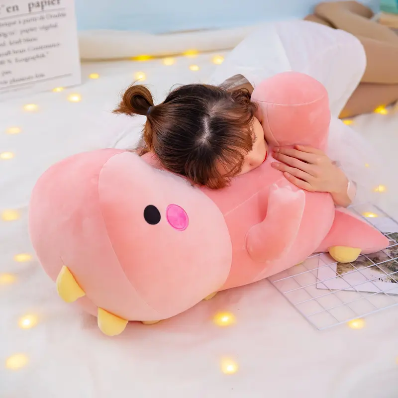 25~60cm Ultra Soft Dinosaur Plush Toy Down Cotton Kawaii Dino Plushie Peluche Pink Blue Green Party Animal Prop Decor Gift