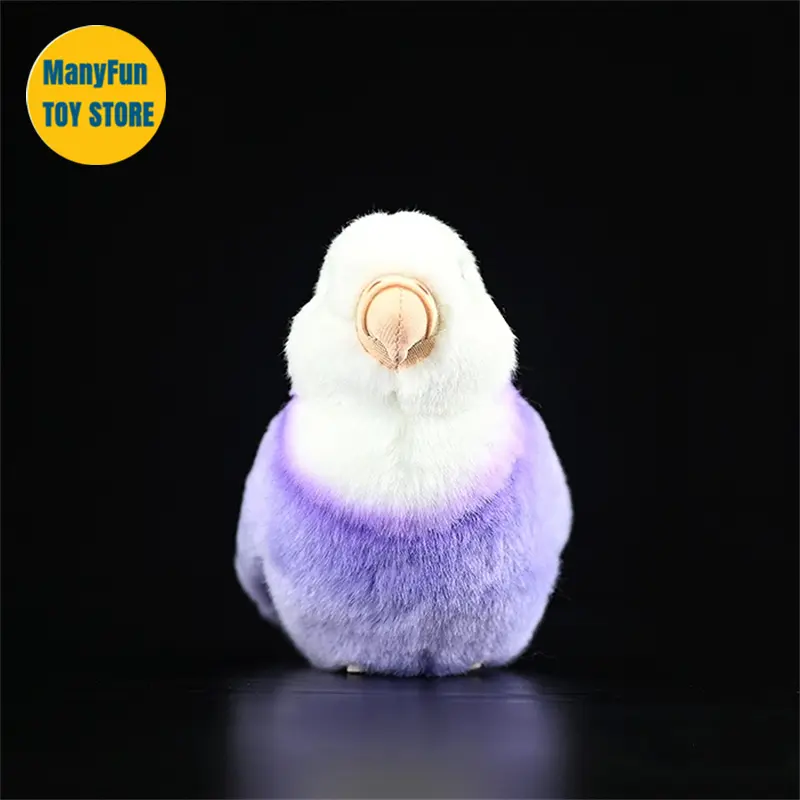 Realistic Peony Parrot High Fidelity Lovebird Plushie Budgie Peluche Lifelike Bird Stuffed Animals Simulation Toy For Kids