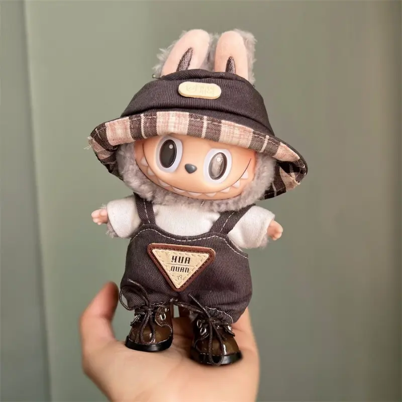 Mini Plush Doll Clothes Outfit Accessories for 17cm Labubu V1 V2 and Multiple Series - The Perfect Attire for Your Doll