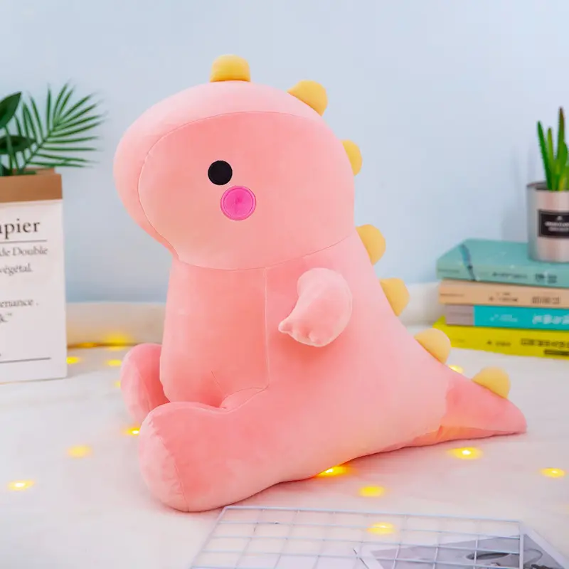 25~60cm Ultra Soft Dinosaur Plush Toy Down Cotton Kawaii Dino Plushie Peluche Pink Blue Green Party Animal Prop Decor Gift