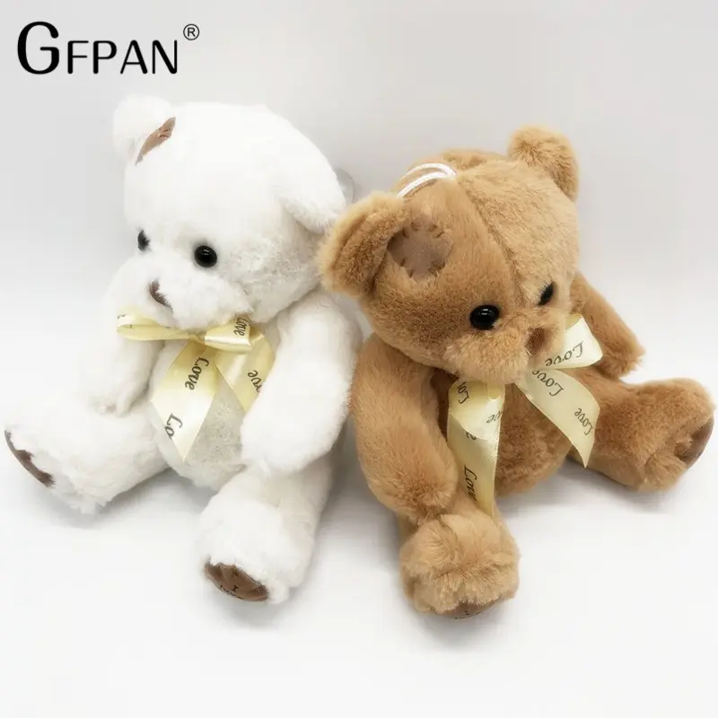 1pc High Quality Lovely Pacth Bear 2 Colors Soft Plush Toy  Bear Kawaii Cotton Animal Birthday Gift For Children Low Price